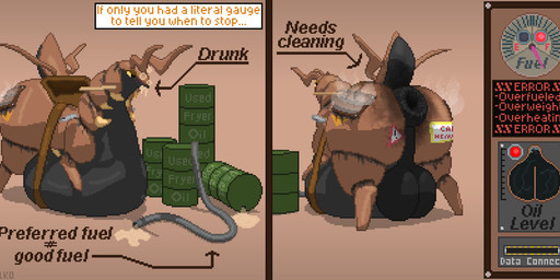 anus balls belly big_anus big_balls big_belly bodily_fluids bumper_sticker exhaust_vent feral fuel fuel_gauge gas_pedal gasoline_inflation genital_fluids genitals machine male meter oil oil_stain presenting presenting_anus puffy_anus reins saddle solo soot steam steaming stickers_on_body text unusual_bodily_fluids unusual_genital_fluids warning_sign bluthederg conditional_dnp zelkothezeeb nintendo pokemon generation_5_pokemon pokemon_(species) robot robot_feral scolipede digital_media_(artwork) hi_res pixel_(artwork)