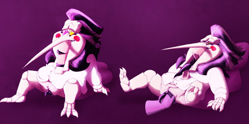 andromorph ball_joints bodily_fluids clawed_hands clothed clothing collared_shirt dress_shirt eyewear fingering genital_fluids glasses greying_hair hair intersex long_hair long_nose long_tongue no_lips not_furry pantsless pillow pink_background pink_lighting puppet saliva sharp_fingers sharp_toes shirt simple_background sitting solo spiky_hair tentacle_clitoris tentacle_tongue tentacles tongue topwear vaginal vaginal_fingering vaginal_fluids zipper veganvore deltarune undertale_(series) spamton_g._spamton darkner humanoid hi_res