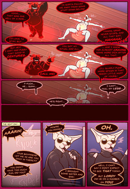 5_fingers 7_panel_comic andromorph anthro balls belly big_balls big_belly big_glasses big_penis black_body black_clothing black_sweater black_topwear blacking_out bodily_fluids clothing cum cum_from_vagina cum_in_vagina cum_inflation cum_inside cum_pooling dialogue door excessive_cum excessive_genital_fluids exhausted eyewear facial_hair fingers flaccid floor front_view fucked_to_exhaustion fur genital_fluids genitals glasses goatee group hairless high-angle_view horn huge_balls huge_penis humanoid_genitalia humanoid_penis inflation intersex intersex/male knocking_on_door leaving looking_pleasured lying male mind_break musclegut muscular muscular_anthro muscular_male nude_andromorph nude_anthro nude_male on_back penis pregnant pregnant_andromorph pregnant_intersex smile snap speech_bubble sunglasses surprised sweater teeth text tongue tongue_out topwear trio vulva white_body white_fur white_skin womb_tattoo wood wood_floor daxhush arin_(daxhush) liam_(daxhush) borzoi bovid canid canine canis caprine caprine_demon demon domestic_cat domestic_dog felid feline felis goat_demon hairless_cat hunting_dog mammal sighthound sphynx_(cat) comic english_text hi_res trans_(lore) trans_man_(lore)