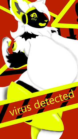 anthro big_breasts breast_expansion breast_growth breasts expansion female growth huge_breasts hyper hyper_breasts machine solo text virus scrow protogen 9:16 digital_media_(artwork) english_text hi_res