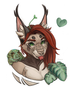 angry breasts female green_eyes hearth monstera piercing piercing_fetish plant portrait_(object) solo tongue tongue_out conditional_dnp kiras_arkaneks blizzard_entertainment hearthstone lunx amphibian domestic_cat felid feline felis frog hybrid mammal 4:5 absurd_res hi_res portrait