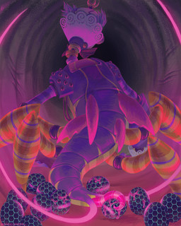 arthropod_abdomen arthropod_abdomen_genitalia bodily_fluids cave cerci_(anatomy) claw_marks claws colored_cum crown cum cum_on_egg dripping egg exoskeleton genital_fluids genitals glowing headgear insect_wings male oviposition ovipositor quadruped rear_view solo unusual_bodily_fluids unusual_cum unusual_genital_fluids wings weaselpuss disney wreck-it_ralph king_candy_(wreck-it_ralph) arthropod arthropod_taur cybug insect taur 4:5 absurd_res hi_res