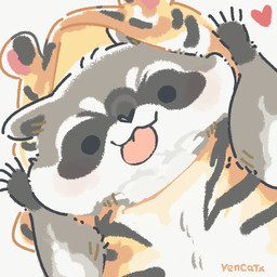 ambiguous_gender black_eyes black_nose blush chibi clothing dot_eyes feral onesie simple_eyes solo tongue tongue_out yencatx felid mammal pantherine procyonid raccoon tiger 1:1 2021