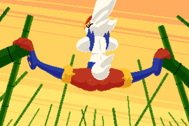 3_toes ambiguous_gender anthro bamboo butt crossed_arms feet flexible fur looking_at_viewer looking_back looking_back_at_viewer rear_view sky solo splits spread_legs spreading sunset toes white_body white_fur loose_noose nintendo pokemon cinderace generation_8_pokemon lagomorph leporid mammal pokemon_(species) rabbit 3:2 digital_media_(artwork) pixel_(artwork)