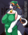 68_(artist) anthro big_breasts bovid bovine breasts cattle comic female holstein_friesian_cattle huge_breasts japanese_text mammal mature_anthro mature_female mind_control slightly_chubby solo tail text thick_thighs translated wide_hips