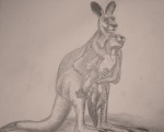 anal anal_penetration anthro balls big_dom_small_sub dominant duo erection genitals larger_male male male/male male_penetrated male_penetrating male_penetrating_male masturbation nude penetration penis sex size_difference smaller_male tail tapering_penis foxia kangaroo macropod mammal marsupial mustelid otter graphite_(artwork) monochrome sepia traditional_media_(artwork)