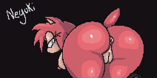 all_fours anthro anus bent_over big_butt black_background bodily_fluids breasts butt dripping dripping_vulva female fur genital_fluids genitals hair looking_at_viewer looking_back nipples nude pink_body pink_fur pink_hair presenting presenting_anus presenting_hindquarters shaking_butt side_boob simple_background solo tail thick_thighs vaginal_fluids vulva neyusleep sega sonic_the_hedgehog_(series) amy_rose eulipotyphlan hedgehog mammal animated digital_media_(artwork) hi_res pixel_(artwork) pixel_animation