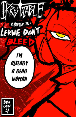 anthro clothed clothing dialogue female horn solo speech_bubble text yellow_eyes brradett lernie_(brradett) scalie absurd_res comic cover cover_art cover_page digital_media_(artwork) english_text hi_res