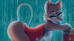 anthro blue_eyes breasts brown_body brown_fur buckteeth butt clothed clothing female fur hair looking_at_viewer nipples simple_background smile solo teeth sos_or_loss don_bluth the_secret_of_nimh mrs._brisby mammal mouse murid murine rodent wood_mouse 16:9 digital_media_(artwork) hi_res widescreen