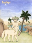 animal_genitalia blue_eyes breasts brown_body brown_fur bucket casual_nudity cave clothing cloud container detailed_background duo flask fur genitals gynomorph hat headgear headwear hut intersex looking_at_viewer nipples nude nudist outside palm_tree plant quadruped sheath sky smile solo_focus standing straw_hat tail tan_body tan_fur tree village water kacey chakona_space canid canid_taur canine canine_taur fox fox_taur mammal mammal_taur taur zephyr_(disambiguation) 2004