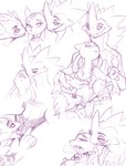 2024 anthro breast_grab breasts clothing conditional_dnp cunnilingus ebonychimera eyebrow_piercing facial_piercing female generation_5_pokemon generation_8_pokemon group group_sex hand_on_breast hi_res licking lip_piercing male male/female mienshao nintendo nipple_fetish nipple_pinch nipple_play nipples oral panties piercing pinch pokemon pokemon_(species) sex sketch smile thong threesome tongue tongue_out toxtricity trio underwear undressing_another unfinished vaginal wrist_grab