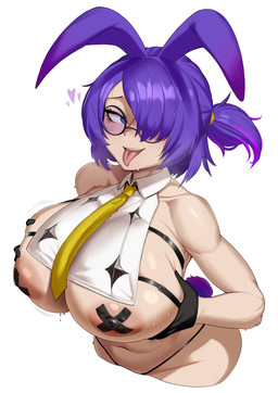 animal_ears areola big_breasts biped blue_eyes bodily_fluids breasts clothed clothing eyelashes eyewear female glasses holding_breast huge_breasts nipple_tape pasties pupils simple_background smile solo sweat sweaty_breasts tail tape thick_thighs wearing_glasses white_background uisuki45 animal_humanoid humanoid lagomorph lagomorph_humanoid leporid_humanoid mammal mammal_humanoid rabbit_humanoid absurd_res hi_res