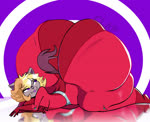 anthro ass_clapping big_butt big_muscles biped blonde_hair breasts butt clap clapping clothing excited fangs female female_anthro hair huge_butt hyper hyper_butt latex latex_clothing latex_skinsuit muscular paw_pose pose purple_eyes red_body red_clothing red_suit short_hair skinsuit sky solo suit tail teeth tight_clothing tongue tongue_out twerking wide_hips la_tiapat sound_warning totally_spies! clover_(totally_spies!) pamela_(la_tiapat) domestic_cat felid feline felis mammal 2d_animation absurd_res animated hi_res motion_tweening short_playtime sound webm