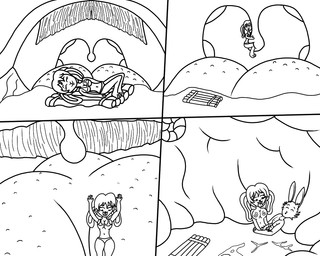 anatomically_inaccurate anthro athletic athletic_male baleen clothing clothing_aside esophageal_sphincter female feral fur group hair inside_mouth inside_stomach larger_feral maikoru male male/female nude_anthro organs paws penetration rabbit_ears raft romantic romantic_couple romantic_sex roomy size_difference smaller_anthro stomach swallowed swallowed_alive swallowing swimwear swimwear_aside swimwear_removed tongue trio uvula uvula_play vaginal vaginal_penetration vore unnamed_character aquatic baleen_whale blue_whale cetacean lagomorph leporid mammal rabbit whale 5:4 comic line_art monochrome sketch