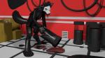 anthro biped black_body black_fur black_goo bodily_fluids bucket container cum cum_drip cum_in_bucket cum_in_container cum_in_sex_toy cum_inside cum_on_ground cum_pool cup dripping erection excessive_cum excessive_genital_fluids fluffy fur genital_fluids genitals hair holding_object latex looking_pleasured male mask masturbation messy nude orgasm penetration penile penile_masturbation penis penis_milking solo strained brevman changed_(video_game) puro_(changed) canid canine canis goo_creature mammal monster wolf 16:9 2018 3d_(artwork) digital_media_(artwork) hi_res widescreen