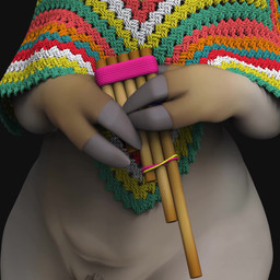 anthro breasts feet female fur genitals nipples nude plantigrade solo vulva wool_(fur) bambookat alpaca camelid mammal 1:1 3d_(artwork) animated digital_media_(artwork) hi_res high_framerate huge_filesize long_playtime no_sound turntable_(animation) webm