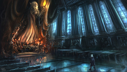anthro biped church classical_architecture clothed clothing detailed_background fur inside neo-classical_architecture romanesque_architecture sculpture solo standing statue topwear white_body white_fur tomtc dr_rabbit_(tomtc) lagomorph leporid mammal rabbit 2021 hi_res