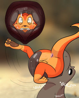 anal anthro anus balls blush bodily_fluids duo feral flailing forced genitals imminent_vore in_mouth male oral reverse_mouth_shot rimming saliva saliva_on_anus saliva_on_tongue sex swallowing vore lexi_arts jak_and_daxter naughty_dog sony_corporation sony_interactive_entertainment daxter leaper_lizard mammal mustelid ottsel absurd_res hi_res