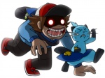 bodily_fluids chasing duo empty_eyes imminent_rape male open_mouth rape_face saliva simple_background stare sweat what white_background komatutororu nintendo pokemon hilbert_(pokemon) dewott generation_5_pokemon human mammal mustelid pokemon_(species) 4:3 female_(lore)