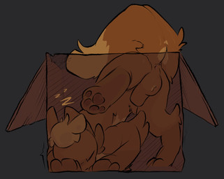 animal_genitalia animal_penis anus arm_tuft box brown_body brown_fur canine_genitalia canine_penis cardboard cardboard_box cheek_tuft container dipstick_tail elbow_tuft eyes_closed facial_tuft feral front_view fur fur_tuft genitals grey_background head_tuft heart_(marking) in_box in_container inside_box male male_feral markings multicolored_body multicolored_fur neck_tuft penis sheath simple_background sleeping solo sound_effects tail tail_markings tuft two_tone_body two_tone_fur vowelless vowelless_sound_effect x-ray_view zzz dragonbooper nintendo pokemon eevee eeveelution generation_1_pokemon pokemon_(species) digital_drawing_(artwork) digital_media_(artwork) hi_res