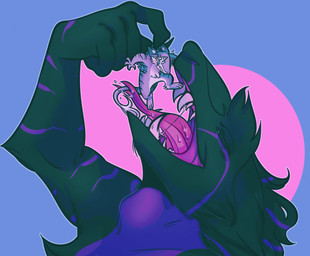 ambiguous/ambiguous ambiguous_gender anthro black_body black_fur blue_eyes bodily_fluids duo forked_tongue fur grey_body grey_fur imminent_vore multicolored_body multicolored_fur open_mouth purple_body purple_fur saliva saliva_string sharp_teeth size_difference tail teeth tongue vore white_body white_fur bileshroom sergal 2019