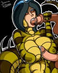 aladdin balls big_breasts black_hair breasts canastus cum cum_in_mouth cum_inside disney ear_piercing fellatio female forked_tongue group group_sex hair handjob human humanoid_penis interspecies jasmine lamia long_tongue male monster monster_girl naga navel oral oral_sex orgasm penis piercing red_eyes red_sclera reptile retracted_foreskin scalie sex snake straight threesome titfuck tongue transformation uncut
Rating: Explicit
Score: 6
User: Canastus
Date: November 13, 2013