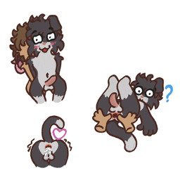 after_sex anal anal_penetration anthro anus balls bodily_fluids brown_body brown_fur butt chibi cum cum_from_ass cum_in_ass cum_inside disembodied_hand duo femboy fur genital_fluids genitals grey_body grey_fur heart_symbol male male/male male_penetrated male_penetrating male_penetrating_male penetration penile penile_penetration penis penis_in_ass question_mark sex solo_focus spread_anus spreading white_body white_fur jabaox pablo_(jabaox) domestic_cat felid feline felis lagomorph leporid mammal rabbit 1:1 absurd_res hi_res multiple_images
