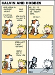 black_stripes blonde_hair countershading depressing dialogue fur hair male orange_body orange_fur sad stripes text toy bill_watterson calvin_and_hobbes mood calvin_(calvin_and_hobbes) hobbes felid human mammal pantherine tiger colored comic english_text