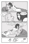 anthro breasts comic darkpaladin300 dialogue english_text felid female female/female greyscale heart_symbol hi_res human kissing mammal membrane_(anatomy) membranous_wings monochrome nude tail text wings