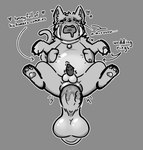 anal anal_penetration animal_genitalia animal_penis arrow_sign balls bell bell_collar bestiality bestiality_marriage big_balls big_penis bodily_fluids butt carrying_another collar cum cum_in_ass cum_inflation cum_inside digit_ring drooling duo ejaculation feline_genitalia feline_penis feral feral_penetrated front_view fur genital_fluids genitals grey_background heart_symbol holding_another human_on_feral human_penetrating human_penetrating_feral inflation interspecies jewelry looking_pleasured male male/male male_penetrated male_penetrating male_penetrating_male married_couple orgasm pawpads penetration penile penile_penetration penile_spines penis penis_in_ass precum reverse_stand_and_carry_position ring saliva sex simple_background small_balls small_penis standing standing_sex tail tears tears_of_pleasure text wedding_ring rydryd domestic_cat felid feline felis human mammal 2025 digital_media_(artwork) english_text monochrome
