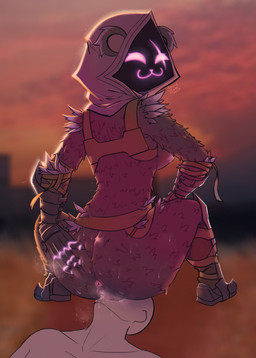 :3 anthro anus bandage big_butt bodily_fluids butt duo faceless_character faceless_male facesitting female female_facesitting_male genital_fluids genitals hand_on_butt hand_on_own_butt male male/female nipples purple_anus purple_body purple_nipples purple_vulva shadow_face sitting_on_another smile smug spread_butt spreading sweat vaginal_fluids vulva kurryplate_(sharpcard) epic_games fortnite raven_team_leader bear human mammal absurd_res hi_res