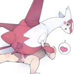 balls bestiality blush duo female feral genitals hand_holding heart_symbol humanoid_genitalia humanoid_penis interspecies lying male on_back open_mouth penetration penis pokephilia pussy sex smile vaginal vaginal_penetration youjomodoki nintendo pokemon generation_3_pokemon human latias legendary_pokemon mammal pokemon_(species) 2025 absurd_res hi_res