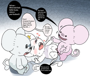 balls breed chibi cuck cuckold female genitals humiliation male penis penis_humiliation small_penis small_penis_humiliation text underpanda vulva 96panda nintendo pokemon ditto_(pokemon) generation_1_pokemon generation_9_pokemon pokemon_(species) tandemaus absurd_res english_text hi_res
