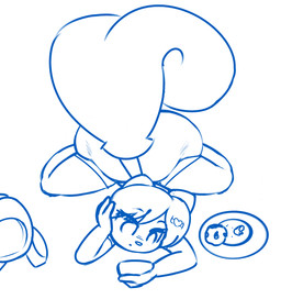 anthro backpack big_butt butt cellphone clothing cookie curvy_figure electronics female food hair holding_cellphone holding_object holding_phone huge_butt loli phone simple_background solo thick_thighs tight_clothing voluptuous white_background wide_hips young young_anthro norithics gwen_mason mammal mephitid skunk 2018 blue_and_white monochrome