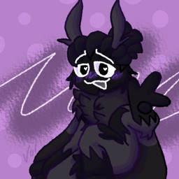 4_fingers anthro black_body black_fur blush blush_lines fingers fur heart_eyes heart_symbol looking_at_viewer male solo volutyle ty_(abigdumbmoth) arthropod insect lepidopteran moth 1:1