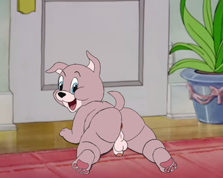 anthro anus backsack balls butt genitals humanoid_genitalia humanoid_penis male male_anthro nude penis perineum pink_body rear_view shota slightly_chubby slightly_chubby_male solo young young_male unclejock metro-goldwyn-mayer tom_and_jerry tyke_bulldog bulldog canid canine canis domestic_dog mammal mastiff molosser 5:4 hi_res