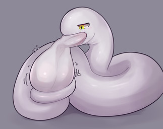 after_vore autofellatio balls big_balls big_penis bodily_fluids cock_vore cum cum_vore digestion fatal_vore feral genital_fluids genitals huge_balls huge_penis hyper hyper_balls hyper_genitalia hyper_penis kemono male masturbation monotone_body oral oral_masturbation penile penile_masturbation penis serpentine simple_background solo vore white_balls white_body yellow_eyes zeg_yoros diz_(zeg_yoros) reptile scalie snake hi_res