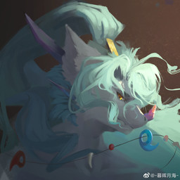 anthro blue_hair facial_horn front_view fur glistening glistening_eyes hair horn long_hair male messy_hair mouth_closed narrowed_eyes nose_horn nude ponytail purple_horn simple_background solo unsigned white_body white_fur yellow_eyes awaldkize mythology dragon furred_dragon furred_scalie mythological_creature mythological_scalie scalie 1:1 bust_portrait detailed hi_res icon portrait
