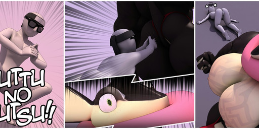 anthro biceps big_muscles bulge clothing duo genitals huge_muscles hyper hyper_muscles long_tongue male muscular muscular_male penis penis_base thong tongue tongue_out underwear anthroanim nintendo pokemon sebastian_greninja amphibian generation_6_pokemon greninja pokemon_(species) 3d_(artwork) comic digital_media_(artwork)