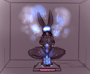 anthro blindfold bound crouching danger dangerous death death_by_snu_snu electrode electrode_pad electrostimulation execution female hands_behind_back hood imminent_death male orgasm orgasm_from_dying peril snuff solo laststitches lagomorph leporid mammal rabbit