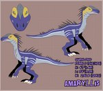 angry countershading female feral growling nude scar showing_teeth solo hirothedragon blue_sky_studios ice_age_(series) ice_age_3 amaryllis_(ice_age) fan_character dinosaur guanlong prehistoric_species reptile scalie theropod absurd_res hi_res model_sheet