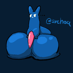 balls big_balls big_penis blue_body ellipsis feral genitals huge_balls hyper hyper_balls hyper_genitalia looking_away male penis pink_penis simple_background sitting sitting_on_balls sitting_on_own_balls solo tapering_penis svehaq_(artist) rain_world videocult blueberry_(svehaq) slugcat 1:1