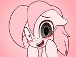 black_eyes blush female hair heart_symbol heterochromia looking_at_viewer pink_hair red_eyes rubbing_face simple_background solo an-m hasbro my_little_pony fan_character setna equid equine horse mammal pony 2d_animation 4:3 animated frame_by_frame loop motion_tweening short_playtime