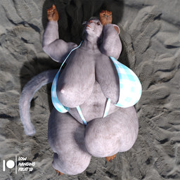 anthro beach belly big_breasts big_butt bikini blonde_hair breasts butt clothing elderly elderly_female female hair legwear looking_at_viewer lying mature_anthro mature_female multiple_angles navel nipple_slip nipples obese obese_anthro obese_female on_back one-piece_swimsuit overweight overweight_anthro overweight_female pose seaside solo standing swimwear thick_thighs thigh_highs two-piece_swimsuit wide_hips lowhangingfruit3d marianne_(lhf3d) mammal rodent 1:1 3d_(artwork) daz_studio_(artwork) digital_media_(artwork) hi_res pinup
