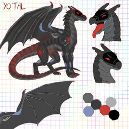 armor body_armor feral grey_body grey_scales holographic_eyes male membrane_(anatomy) membranous_wings open_mouth quadruped scales solo wings yo'tal anonymous_artist mythology dragon mythological_creature mythological_scalie scalie synth_(vader-san) absurd_res hi_res reference_image