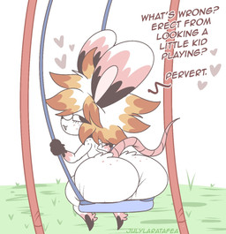 anthro anus big_butt brown_body brown_fur bullying butt clothed clothing eyelashes freckled_butt freckled_face freckled_shoulders freckles fur grass hair heart_symbol holding_object huge_butt looking_at_viewer looking_back male male/male multicolored_body multicolored_ears multicolored_fur multicolored_hair orange_hair pantsless pedophilia_humiliation pink_body pink_fur pink_tail plant playground shirt shota smug smug_grin solo swing tail taunting text thick_thighs topwear tuft white_body white_fur white_hair yellow_clothing yellow_shirt yellow_topwear young young_male rogywantscoffee merry_noel_(rogywantscoffee) mammal murid murine rat rodent english_text hi_res