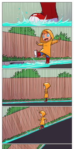 ambiguous_gender anthro biped black_eyes blue_body blue_eyes bone clothing coat dialogue duo duo_in_panel fence gutter hair horror_(theme) inside looking_at_viewer male nightmare_fuel nude open_mouth outside plant raincoat raining red_hair rubber_boots scared skull sliding solo_in_panel splashing_water street teeth text time_skip topwear water young young_human conditional_dnp jollyjack sega sonic_the_hedgehog_(series) sonic_the_hedgehog_3 meow_the_hedgehog sonic_the_hedgehog eulipotyphlan hedgehog human mammal 2025 absurd_res comic digital_media_(artwork) english_text hi_res long_image tall_image