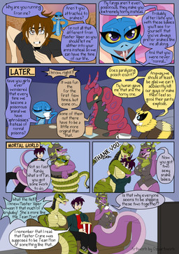 accessory angry annoyed antennae_(anatomy) anthro apode beverage black_clothing black_eyes black_sclera black_shirt black_topwear black_vest blue_body blue_eyes blue_scales brown_hair cellphone clothing coffee cosplay crown dialogue electronics fangs female feral feral_temptation flirting food fur furgonomics gesture green_body green_scales green_scarf green_sclera group hair hand_gesture headgear hug hugging_another insect_wings jewelry legless male neck_tuft one_eye_closed orange_sclera phone pilot_hat pink_tongue pointing popcorn purple_body purple_eyes purple_scales red_body ring scales scarf serpentine shirt smartphone smile tail tail_accessory tail_around_leg tail_around_partner tail_coil tail_holding_cup tail_holding_object tail_jewelry tail_ring talking_feral tea teeth text thumbs_up tongue topwear tuft vest wings wink yellow_body yellow_fur yellow_sclera osu_a_karu_kun back_to_the_outback disney dreamworks entomologist_in_sichuan_tang_clan kung_fu_panda nintendo pokemon randy_cunningham:_9th_grade_ninja rivals_of_aether the_succubus_hunt elise_(the_succubus_hunt) elliana golden_haired_queen_bee_(eistc) maddie_(back_to_the_outback) master_viper randy_cunningham vicky_(the_succubus_hunt) draconcopode elapid_(snake) generation_5_pokemon human inland_taipan mammal naga pokemon_(species) reptile scalie scolipede snake taipan viper absurd_res black_and_yellow comic english_text hi_res