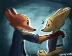 2017 anthro canid canine clothed clothing comic disney duo female fox male mammal nick_wilde red_fox skye_(zootopia) softlight289 true_fox zootopia