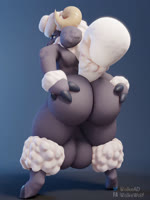 anthro anus backsack balls big_anus big_balls big_butt butt butt_jiggle genitals huge_balls jiggling looking_at_viewer male nude presenting presenting_anus presenting_hindquarters puffy_anus solo spread_butt spreading wiggle wolke bovid caprine mammal sheep 3:4 3d_(artwork) 3d_animation absurd_res animated digital_media_(artwork) hi_res loop no_sound short_playtime webm